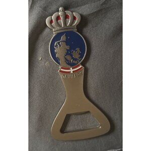 Vintage Danmark Decorative Figural Metal Bottle Opener Magnet